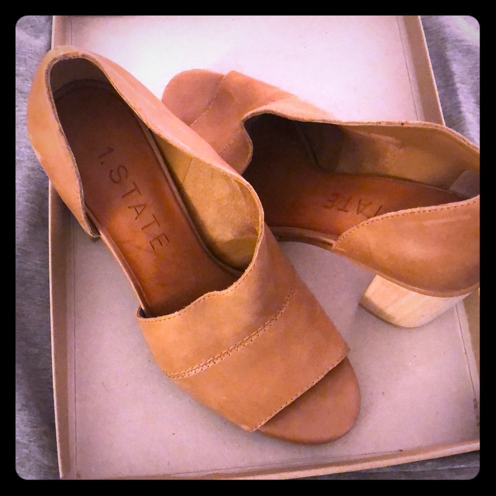 Leather and wood heel!